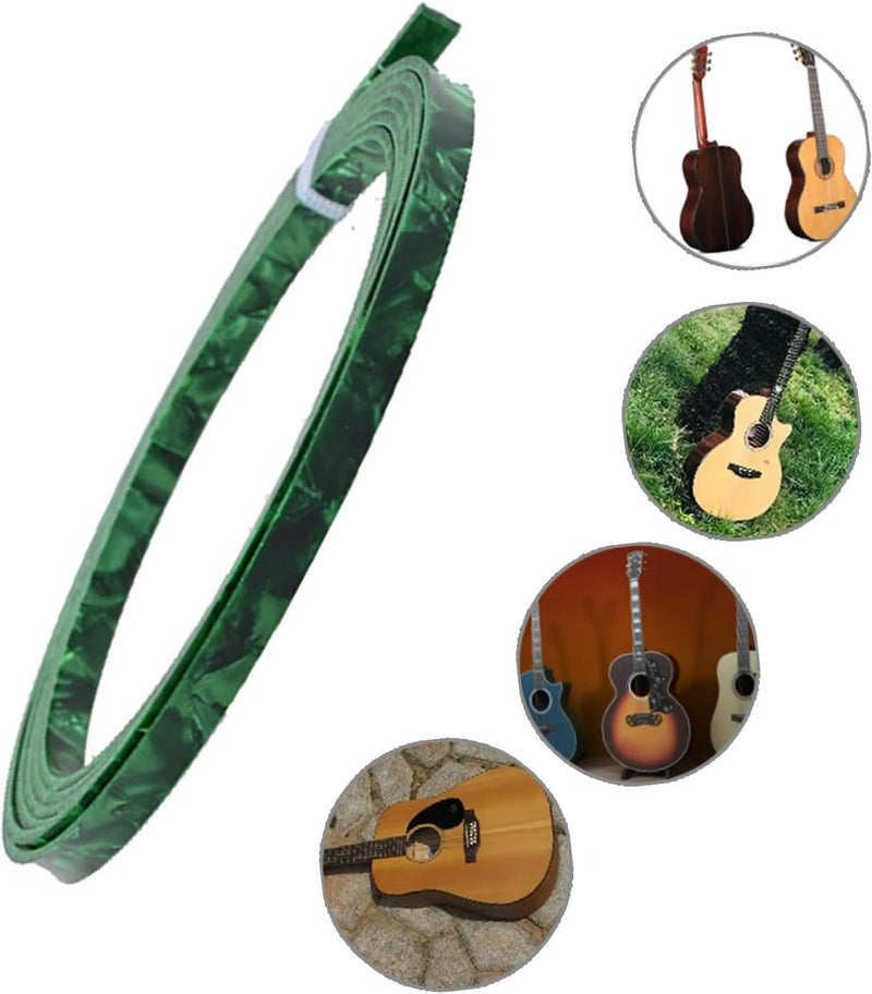 Heyxi Guitar Binding Purfling Strips Guitar Edging Strips Luthier Tool Edge Trim Inlay for Acoustic Classical Guitars Black - Image 2